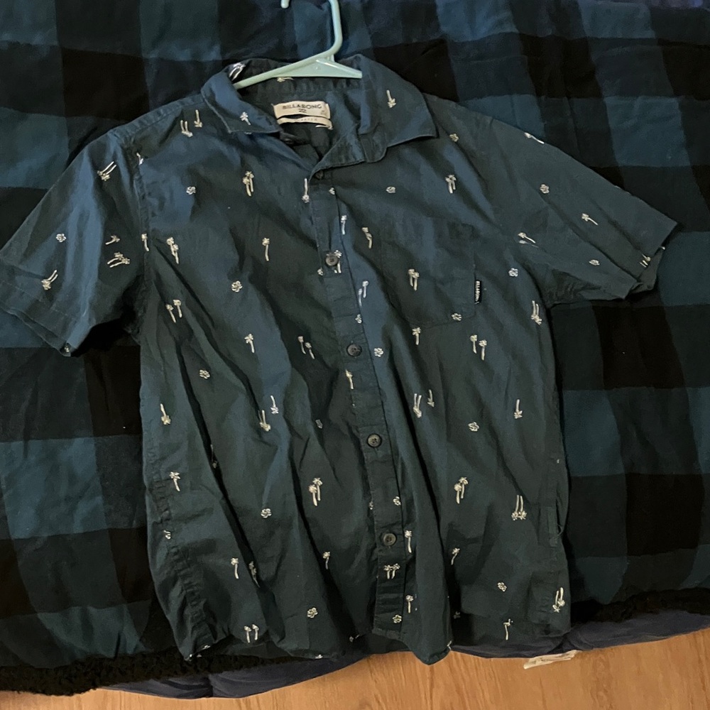 Billabong Kids Blue Button Down Shirt